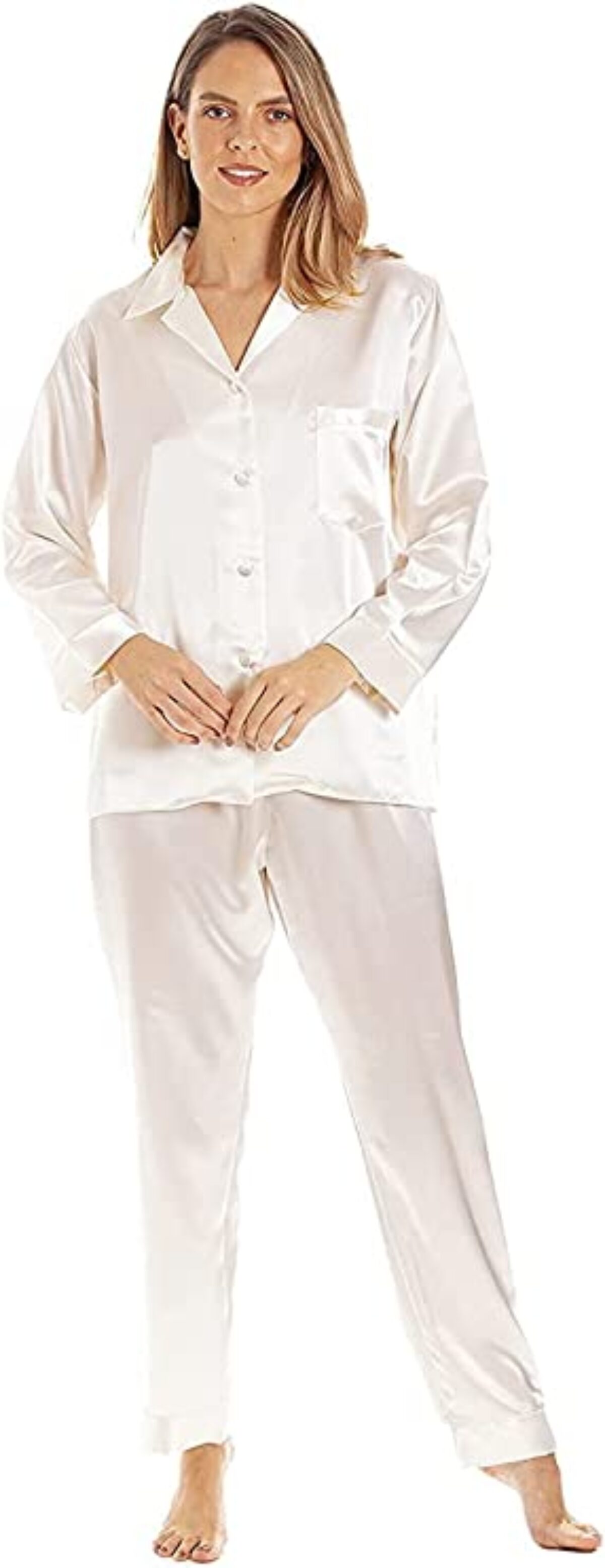 Solid Pure Mulberry Silk Pajama Set For Women, White at Rs 9500/piece in  Pune