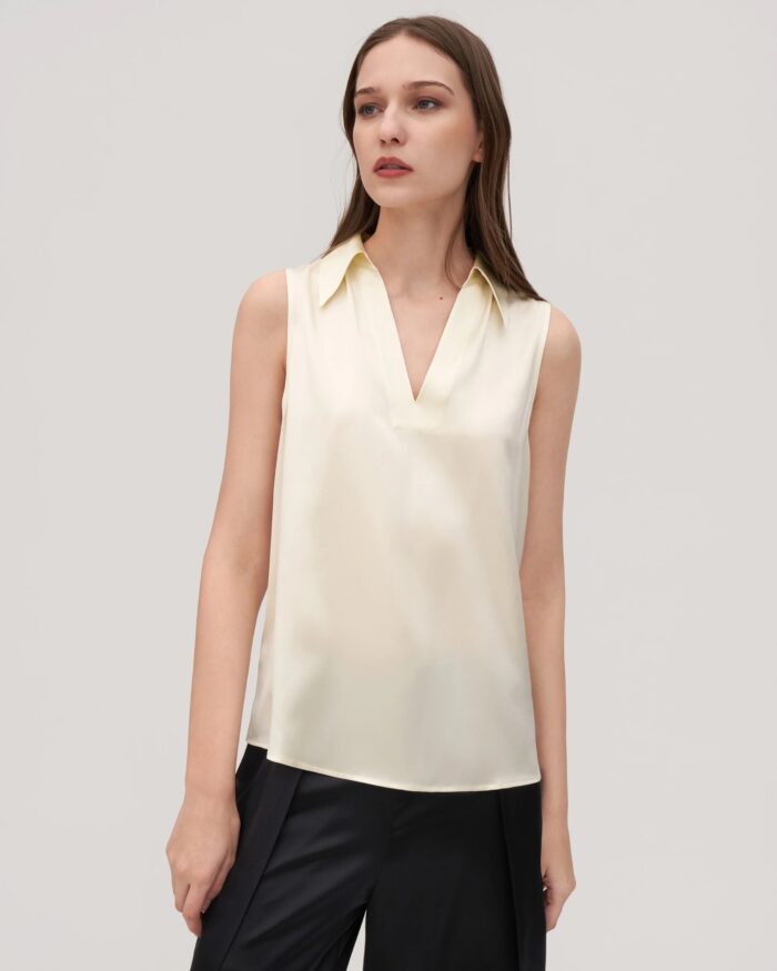 Mulberry Silk White Shirt