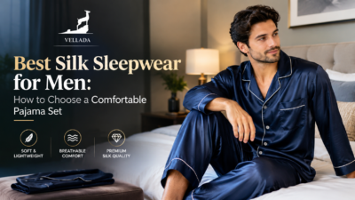 silk clothing set for men
