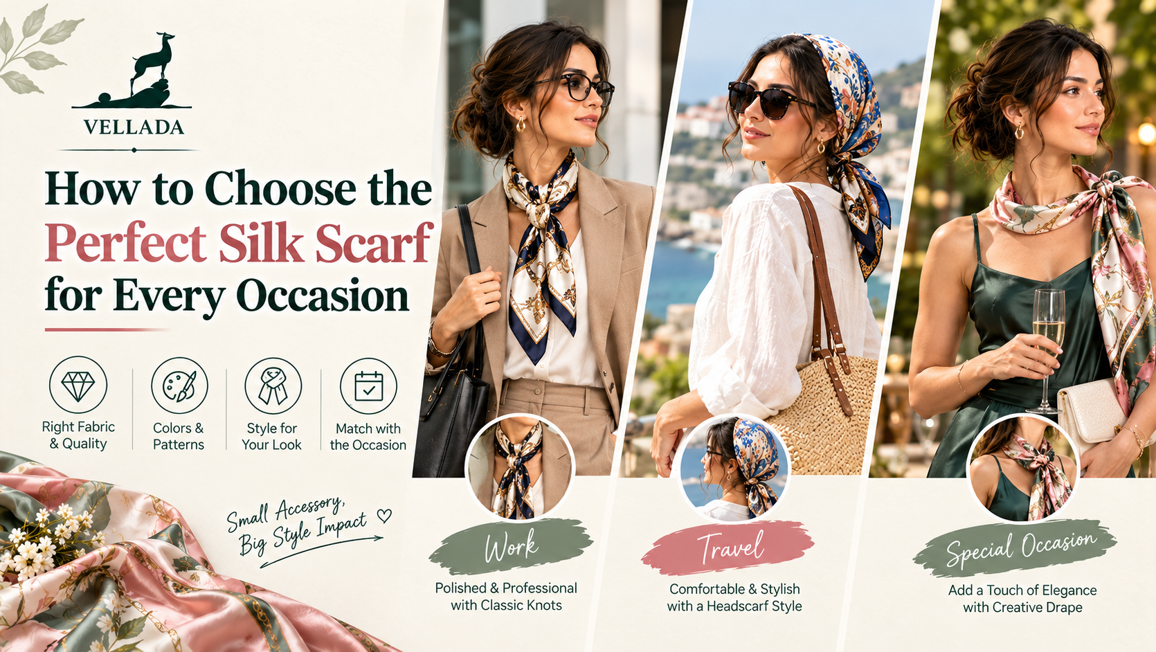 How to Choose the Perfect Silk Scarf for Every Occasion 1 Silk scarf