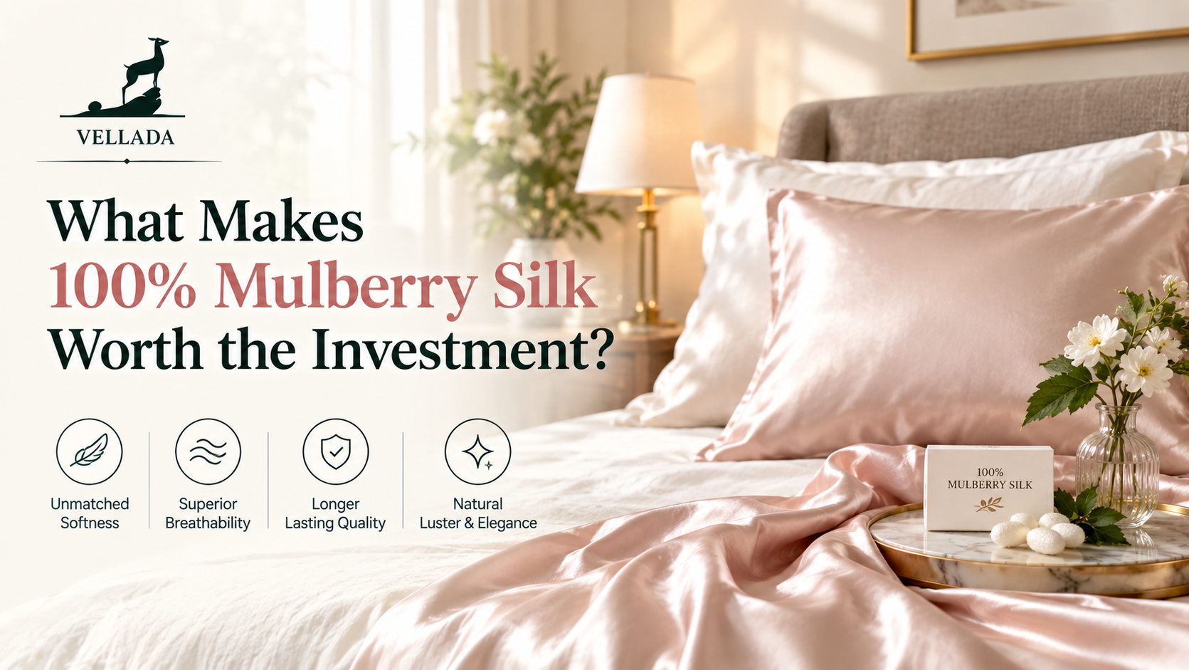 100% mulberry silk