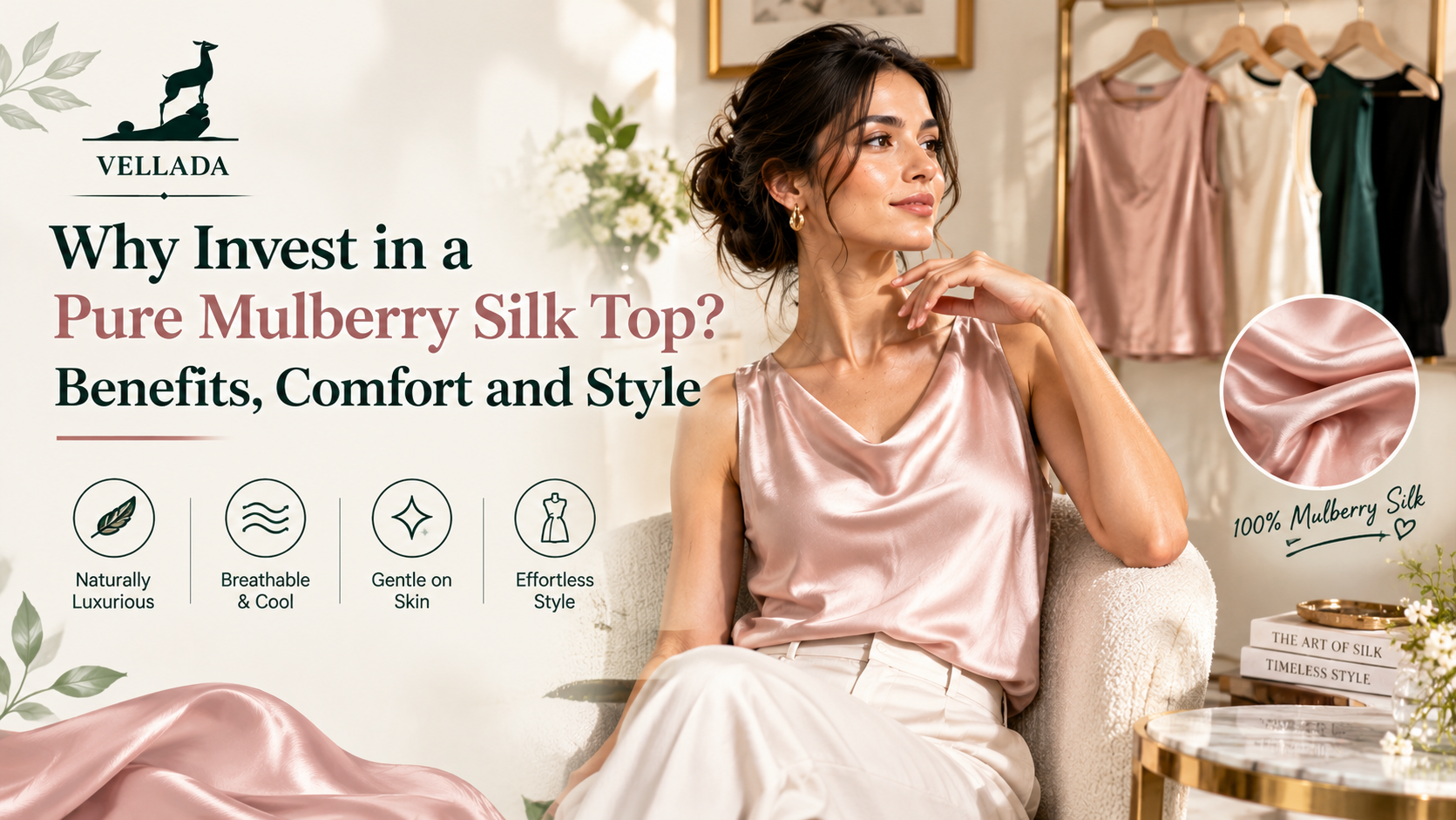 Why Invest in a Pure Mulberry Silk Top? Benefits, Comfort and Style 1 Mulberry silk top